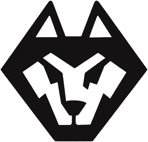 Team crest: a wolf's head